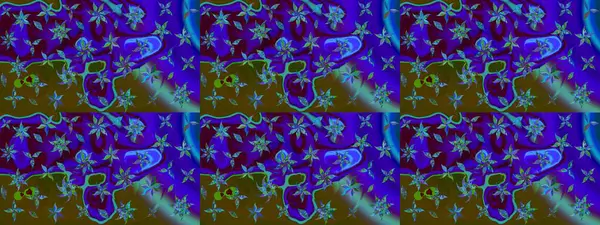 Mavi ve kahverengi renkte çiçekler. Gömlek baskısı için çiçek boyası. Çiçek eskiz kalıbı geçmişi.