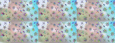 Suluboya çizim kalıbı. Çiçeğin suluboya çizimlerinin mükemmel deseni. Raster illüstrasyonu. Dekorasyon ve tasarım için güzel bir desen. Moda baskısı. Eski.