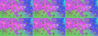 Tekstil, tebrik kartı, boyama kitabı, telefon kılıfı baskısı için kullanılabilir. Etnik Mandala süsü. Raster Henna dövme stili. Hint çiçekli desenli şal desenli..