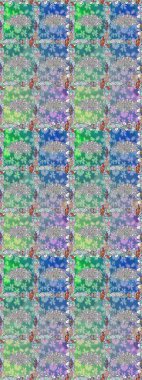 Millefleur 'lar. Tekstil, kumaş, kapaklar, duvar kağıtları, baskı, naylon, yapıştırma, örgü, dekupaj için çiçeksiz arkaplan. Küçük nötr çiçeklerle oldukça kaliteli besin torbası deseni.