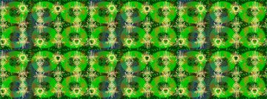 Raster resim. Snowflakes desen. Renk arka plan üzerinde izole soyut kar taneleri ile düz tasarım. Raster kar taneleri arka plan. Kar tanesi renkli desen.