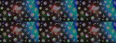 Raster çiçek desenli çiçek deseni, yapraklar, dekoratif elementler, sıçrama, lekeler, el çizimi kontur çizgileri ve Doodle çizim stili, grafik raster çizim çizimi.