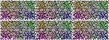 Raster illüstrasyonu. Küçük çiçekteki sevimli çiçek deseni. Güzel karalama çiçekleri olan kusursuz çiçek desenleri. Güzel kumaş deseni.