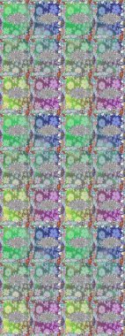 Çiçekli karalama şeklinde Raster çiçek deseni. Raster illüstrasyonu. Tarafsız renklerde bahar çiçekleri..