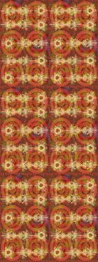 Kahverengi, turuncu ve pembe kar taneleri. Kar tanelerinin soyut arkaplanlı Noel arkaplanı. Noel için tatil tasarımı, yeni yıl moda baskıları. Raster illüstrasyonu. Güzel tasarım..