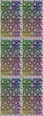 Çiçekli güzel suluboya desen. Raster illüstrasyonu. Gri renklerde.