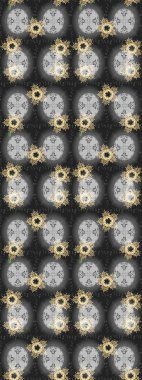 Yapraklı kusursuz desen. Davetiye ve kartpostal tasarımı için dekoratif çiçek unsurları. Şirin, zarif çiçekler Raster illüstrasyonu. Poster ya da kapak için arka plan. Tekstil için figür.