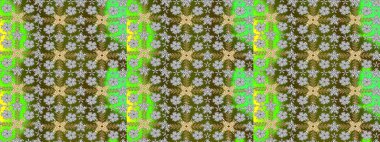 Düz Çiçek Elementleri Tasarım Raster illüstrasyonu. Renkli çiçekler. Renkli Bahar temalı eskiz modeli. Çiçekli çiçek deseni, suluboya..