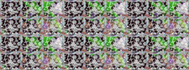 Cute seamless pattern with a small flower in a vintage style. Raster illustration. Bright bouquets on a fashion grunge background. Blossoming background for printing on fabric, wallpaper and paper.