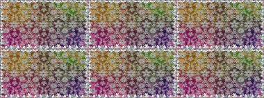 Moda baskıları için zarif bir şablon. Küçük çiçekte güzel bir desen. Çiçekli bahar çiçekleri. Motley illüstrasyonu. Küçük renkli çiçekler..