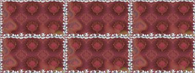 Asya tekstil tarzında. Kusursuz çiçek deseni. Güzel kumaş deseni. Renkli Bahar Temalı Kusursuz Arkaplan. Düz Çiçek Elementleri Tasarımı. Raster illüstrasyonu.