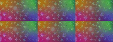 Bahar çiçekleriyle güzel bir çiçek deseni çizmişsin. Güzel kumaş deseni. Raster illüstrasyonu.