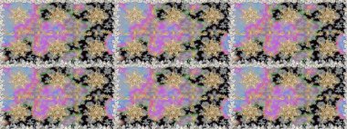 Barok tarzında kusursuz bir doğulu süsü. Gri renklerdeki altın elementler. Geleneksel klasik raster altın pürüzsüz desen.