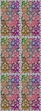 Raster - stok. Kahverengi çiçekli pürüzsüz desen, suluboya çiçek deseni, sevimli çiçek, duvar kağıdı, kart veya kumaş için fayanslı.