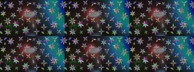 Raster çiçek desenli çiçek deseni, yapraklar, dekoratif elementler, sıçrama, lekeler, el çizimi kontur çizgileri ve Doodle çizim stili, grafik raster çizim çizimi.