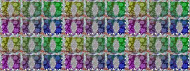 Modern çiçek arkaplanı. Parlak renkli çiçekleri ve yeşil renkli yaprakları olan kusursuz çiçek desenleri. Halk tarzı. Moda baskıları için zarif bir şablon.