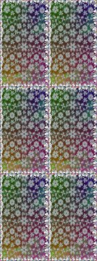 Çiçekli güzel suluboya desen. Raster illüstrasyonu. Gri renklerde.