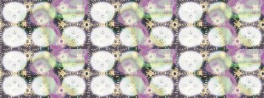 Arabesk ve çiçekli doğu raster desenleri. Arabesk ile klasik model. Geleneksel klasik süs.