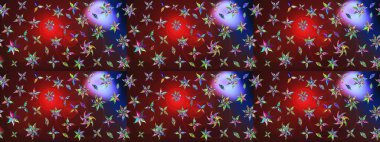 Raster illüstrasyonu. Küçük çiçekli şirin bir desen. Çiçek ve yapraklı çiçek deseni.