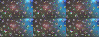 Anti-stres için soyut örnek sayfası. Raster illüstrasyonu. Gri ve mavi renklerde.