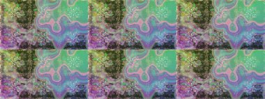 Raster Şirin kumaş deseni. Düz Çiçek Elementleri Tasarımı. Renkli Bahar Temalı Kusursuz Arkaplan. Kusursuz bağbozumu.