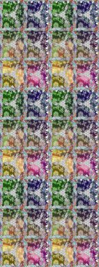 Tropik çiçekler. Tarafsız ve gri renklerde çiçekler. Tişörtsüz arka plan deseni.