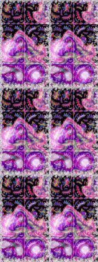 Raster deseni. Raster illüstrasyonu. Patlayan çiçekler soyut olarak yerleştirilmiş. Yumuşak, bahar çiçekleri tarafsız ve siyah renklerde.