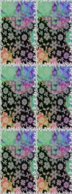 Raster - stok. Gri ve nötr çiçekli kusursuz desen, suluboya çiçek deseni, şirin çiçek, duvar kağıdı, kart veya kumaş için fayanslı.