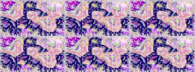 Renkli Bahar Temalı Kusursuz Arkaplan. Raster illüstrasyonunda kusursuz çiçek deseni. Düz Çiçek Elementleri Tasarımı. Süslü kumaş deseni.