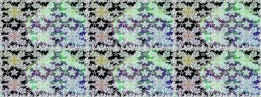 Tarafsız ve gri renklerde etnik çiçeklerle kusursuz bir desen. Raster Çiçek İllüstrasyon Şirin Tekstil.