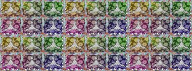 Klasik taslak çizimi. Çiçeksel nötr ve gri pürüzsüz desen. Raster çiçek izi..