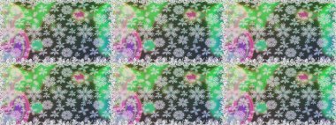 Raster illüstrasyon. Güzel doodles çiçekler ile Dikişsiz çiçek deseni. Küçük çiçek sevimli çiçek desen. Güzel kumaş deseni.