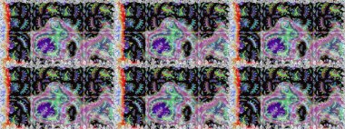 Renkli Bahar Temalı Kusursuz Arkaplan. Düz Çiçek Elementleri Tasarım Raster illüstrasyonu. Siyah ve nötr renklerde çiçekler. Çiçeksiz desenli arka plan.