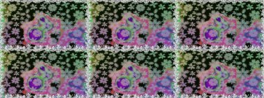 Soyut zarafet, çiçekli arkaplan deseni. Raster Güzel kumaş deseni.