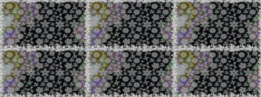 Tekstil, kumaş, kapaklar, duvar kağıtları, baskı, naylon, yapıştırma, örgü, dekupaj için çiçeksiz arkaplan. Küçük gri ve siyah çiçeklerle oldukça eski bir besin torbası deseni.