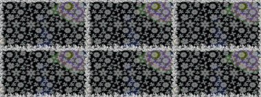 Düz Çiçek Elementleri Tasarımı. Renkli Bahar Temalı Kusursuz Arkaplan. Raster Şirin kumaş deseni. Kusursuz bağbozumu.