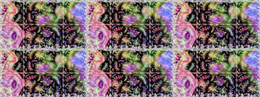 Raster resim. Çiçek desenli çiçek ve yaprakları ile. Sevimli küçük çiçek desenle.