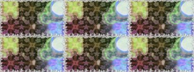 Gri ve nötr renkte çiçekler. Düz Çiçek Elementleri Tasarımı. Raster illüstrasyonu. Asya tekstil tarzında. Kusursuz çiçek deseni. Renkli Bahar Teması Kusursuz Arkaplan.