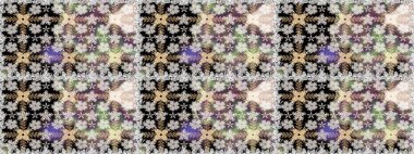 Raster düz çiçekleri pürüzsüz desen. Gri ve nötr renkte çiçekler. Tasarım hediye paketi, tebrik kartları, posterler ve afiş tasarımı.