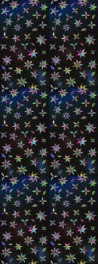 Küçük çiçekteki sevimli çiçek deseni. Gri ve mavi renkte çiçekler.