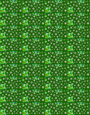 Parlak renkli fantezi çiçekleri, yapraklar, yeşil renkli tomurcuklar. Suluboya el çizimi elementli çiçek çizimi deseni.