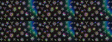 El yapımı çiçek ve bitki koleksiyonu. Raster illüstrasyonu. Şirin karalamalı çiçek desenli çizim. Robot resim tarzı gri ve mavi renkler. Raster illüstrasyonu.