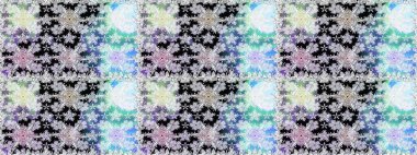 Tarafsız ve gri renklerde etnik çiçeklerle kusursuz bir desen. Raster Çiçek İllüstrasyonu güzel tekstil..