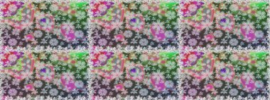 Çiçek kompozisyonu, el boyası, hassas şablon. Sevgililer günü ve tebrik kartı konsepti için şık bir davetiye. Üst manzara, yumuşak stil. Gri ve nötr renkler üzerine manzaralı çiçek deseni.