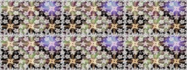 Motley illüstrasyonu. Kusursuz. Küçük renkli çiçekler. Çiçekli bahar çiçekleri. Küçük çiçekte güzel bir desen. Moda baskıları için zarif bir şablon.