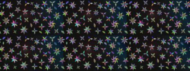 Şirin çiçekli eskiz deseni ve gri ve mavi renkli yapraklar, suluboya çiçek deseni, duvar kağıdı, kart ya da kumaş için fayanslı. Raster illüstrasyonu.