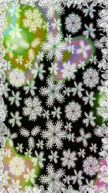 Siyah ve nötr çiçekli kusursuz desen suluboya çiçek deseni, güzel çiçek, duvar kağıdı, kart veya kumaş için fayanslı. Raster - stok.