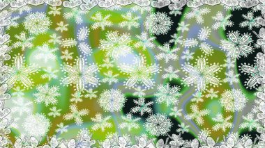 Kusursuz bir geçmişi var. Tomurcukları papatya çiçekleri olan sevimli bir çiçek deseni. Kumaş, tekstil, duvar kağıdı baskısı için. Raster illüstrasyonu. Eski usul. Miles Fleur, dandik süs.