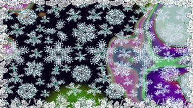 Poster ya da kapak için arka plan. Davetiye ve kartpostal tasarımı için dekoratif çiçek unsurları. Tekstil için figür. Yapraklı kusursuz desen. Sevimli zarif çiçekler Raster illüstrasyonu.