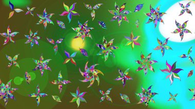 Klasik taslak çizimi. Raster çiçek izi. Çiçek eskiz deseni.